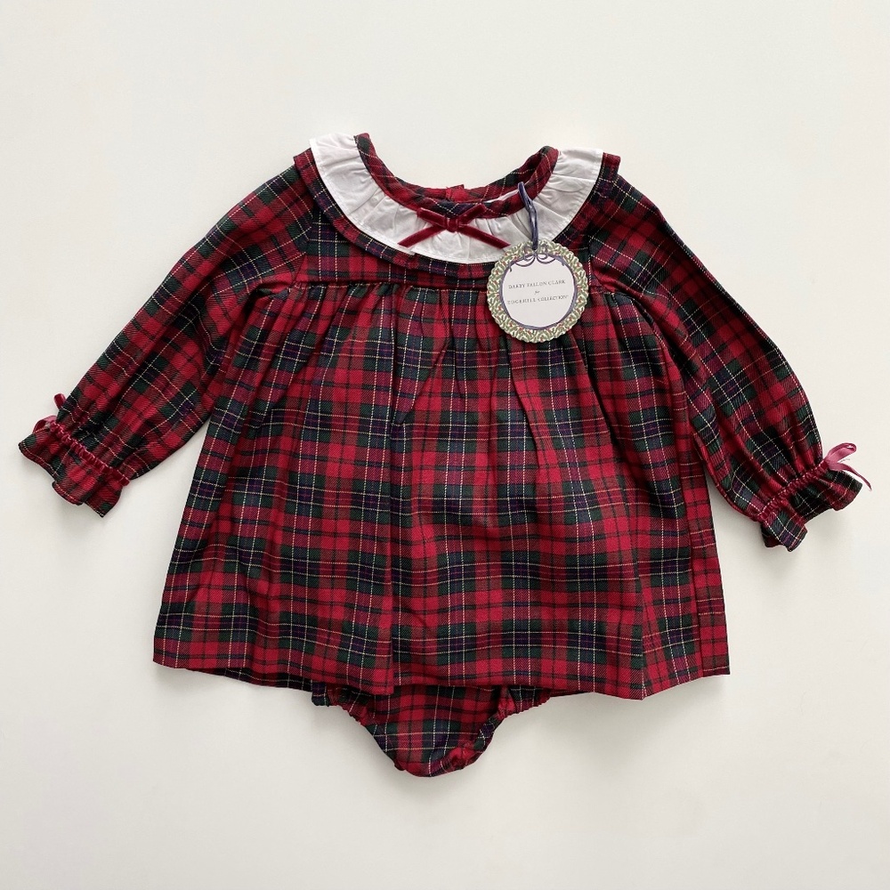 Edgehill Collection x Darby Fallon Clark Nwt Red Julia Plaid Dress Set